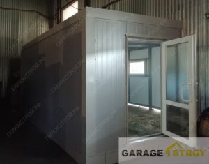 Встроенный офисный блок из сэндвич-панелей 6*4м вид 4