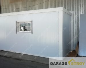 Встроенный офисный блок из сэндвич-панелей 6*4м вид 6