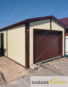 Быстровозводимый гараж 6*4м вид 2