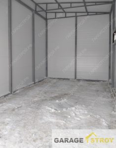 Гараж из сендвич-панелей размером 4 на 7.4м вид 6