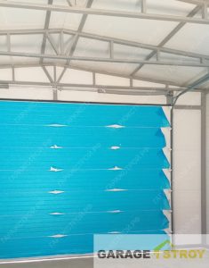 Гараж из сэндвич-панелей размером 7х8х4м. вид 8