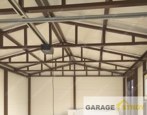 Быстровозводимый гараж 8х4м с навесом 6х4м. вид 14