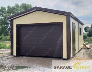Гараж из сэндвич-панелей 7х4м. вид 3