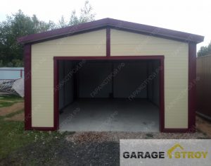 Гараж из сэндвич-панелей размером 6х5м. вид 1