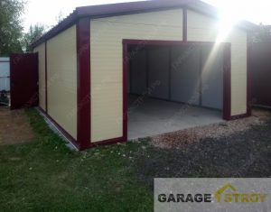 Гараж из сэндвич-панелей размером 6х5м. вид 3