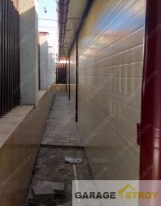 Гараж из сэндвич-панелей 14х4м. вид 7