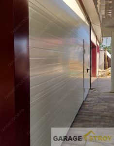 Гараж из сэндвич-панелей 14х4м. вид 9