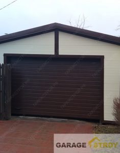 Гараж 6х4м на винтовых сваях вид 3