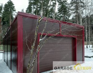 Гараж под ключ из сэндвич панелей 7х5м. вид 5