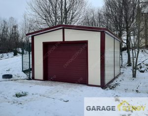 Гараж из сэндвич-панелей размером 6х5х3м. вид 3