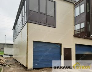 Двухэтажный автосервис на крыше автомойки вид 2