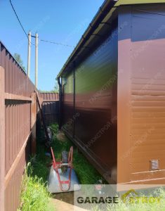 Хозблок 6х4м на свайном фундаменте вид 3