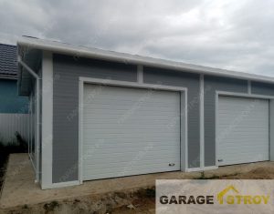 Гараж на 2 машины 7х9м с мягкой кровлей вид 4