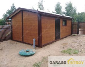 Гараж на одну машину с хозблоком 7х4м. вид 3