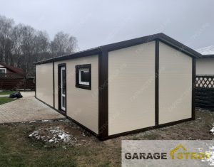 Быстровозводимый гараж 9х4м. вид 5