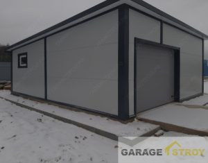 Гараж / склад из сэндвич-панелей 7х8м. вид 2