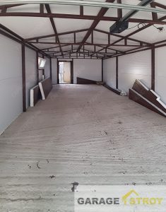 Гараж с хозблоком из сэндвич-панелей 10х4х2,4м. вид 5