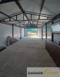 Гараж с хозблоком из сэндвич-панелей 10х4х2,4м. вид 6