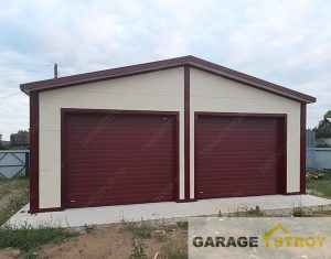 Гараж на 2 машины 8×8,5×3м. вид 1