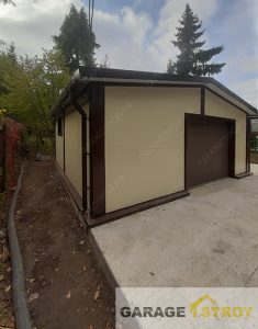 Гараж из сэндвич-панелей 6x6x2,4m. вид 4