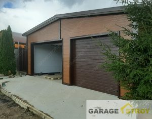 Гараж на 2 машины 8x8x3m под дерево вид 1