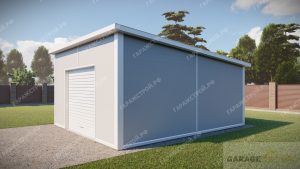 Быстровозводимый гараж 6*5м с односкатной кровлей под ключ